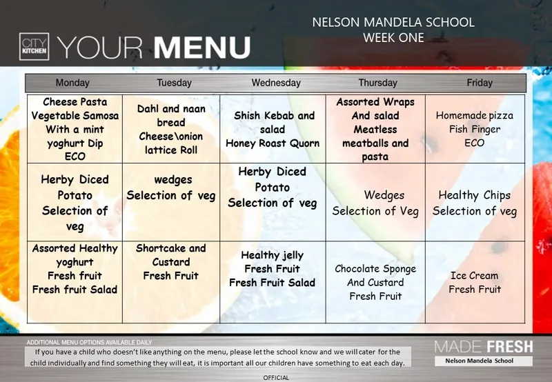 Jan 2026 Lunchtime menu - image 1