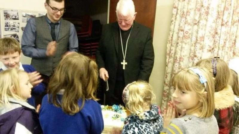 On 21st November 2014, Bishop Michael celebrated a mass to officially amalgamate the parishes of St. Mary of Furness, Ulverston and Our Lady of the Rosary and St. Margaret of Scotland, Dalton in Furness. As the schools in both parishes are already federated it was a chance for us to celebrate our joining with our sister parish. The new parish is know as the parish of Sts. Mary and Margaret. We had a party in the social centre afterwards with a beautiful cake made by one of our talented parishoners.