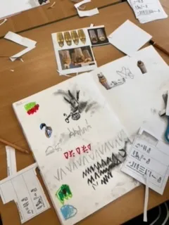 Swallows exploring and experimenting with different mediums to represent canopic jars - image 5 Swallows exploring and experimenting with different mediums to represent canopic jars - image 5