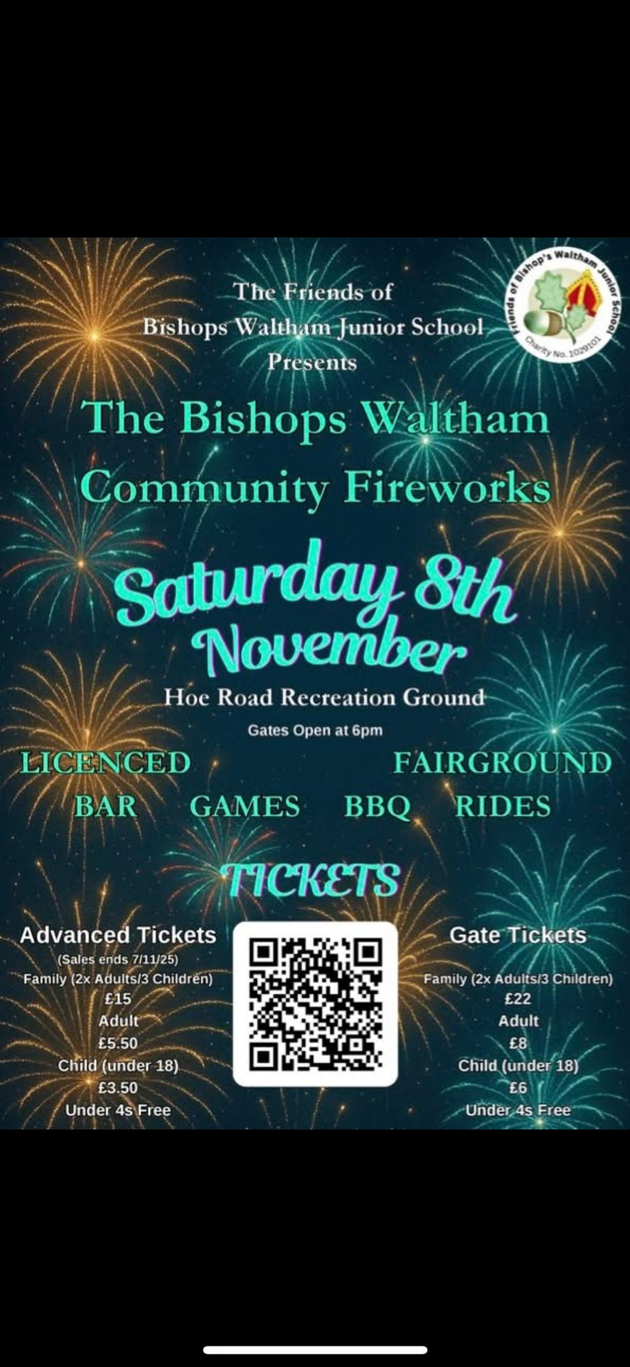 🎆 FOBS Community Fireworks Night – Save the Date! 🎆