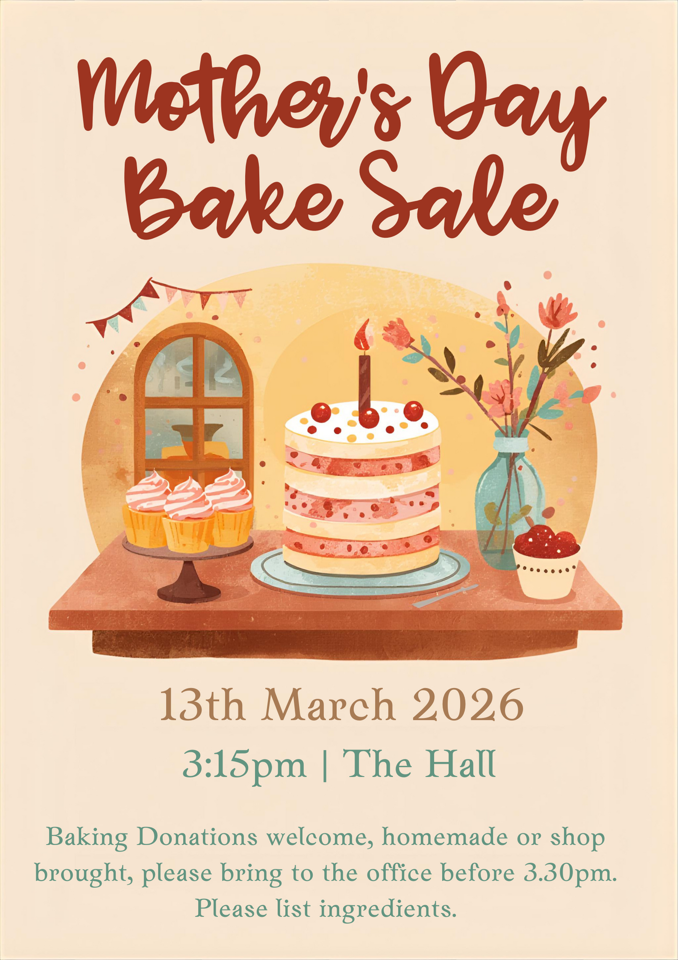 Mother's Day Bake Sale