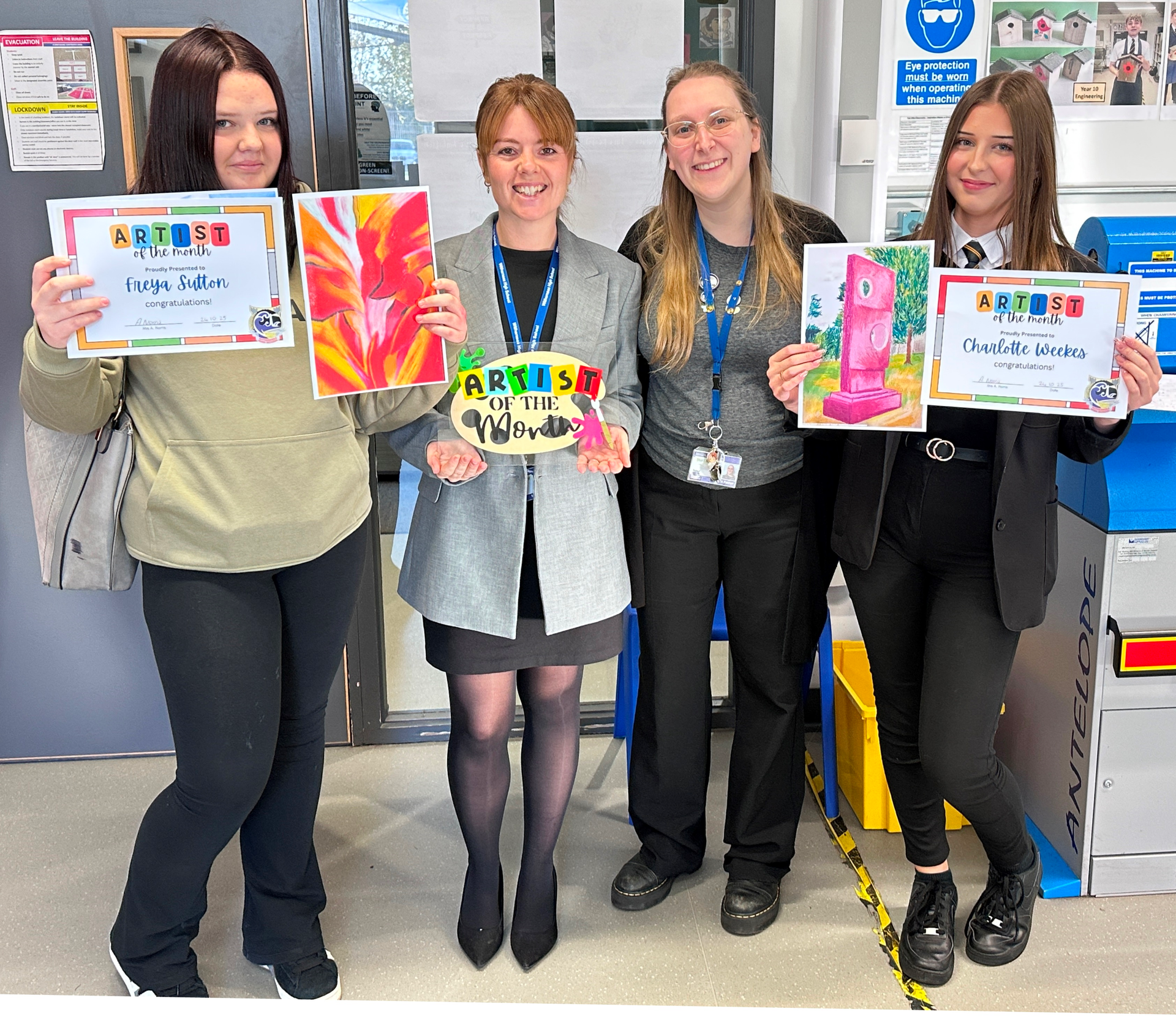 School introduces monthly awards to celebrate artistic achievement