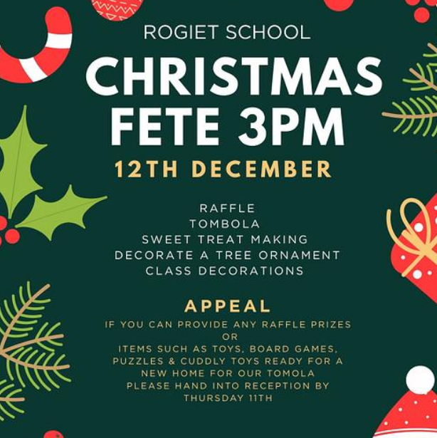 Christmas Fete - 12th December 2025