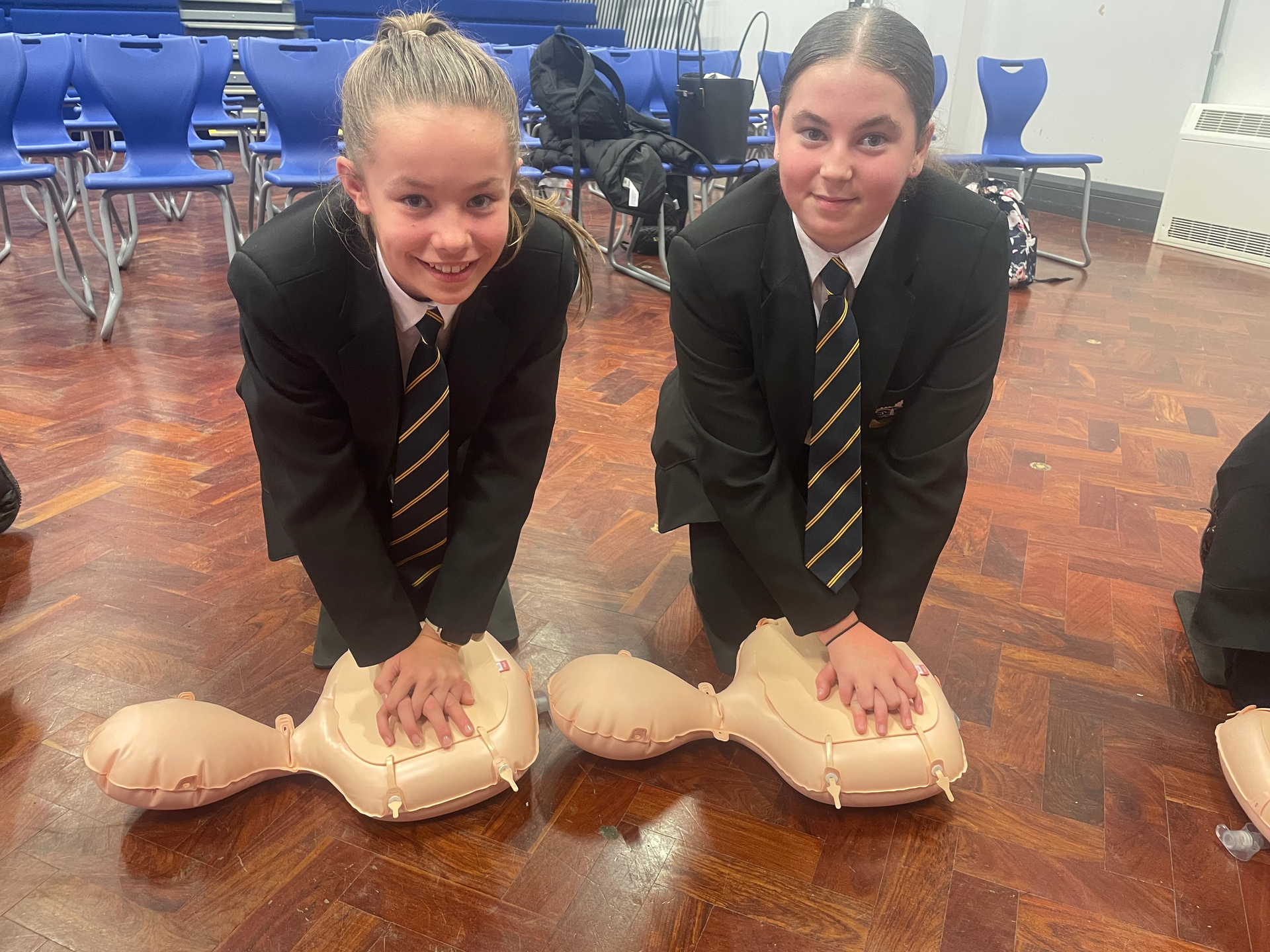Students learn essential life-saving skills