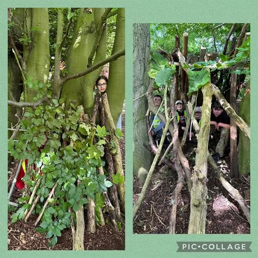 Summer 2024 - 8th July - Y6 Hackness and Wykeham Forest School Day - Spiders’ Webs; Whittling; Tea and S’mores; Blindfold Game; Shelter Building; Forest Games - image 4 Summer 2024 - 8th July - Y6 Hackness and Wykeham Forest School Day - Spiders’ Webs; Whittling; Tea and S’mores; Blindfold Game; Shelter Building; Forest Games - image 4