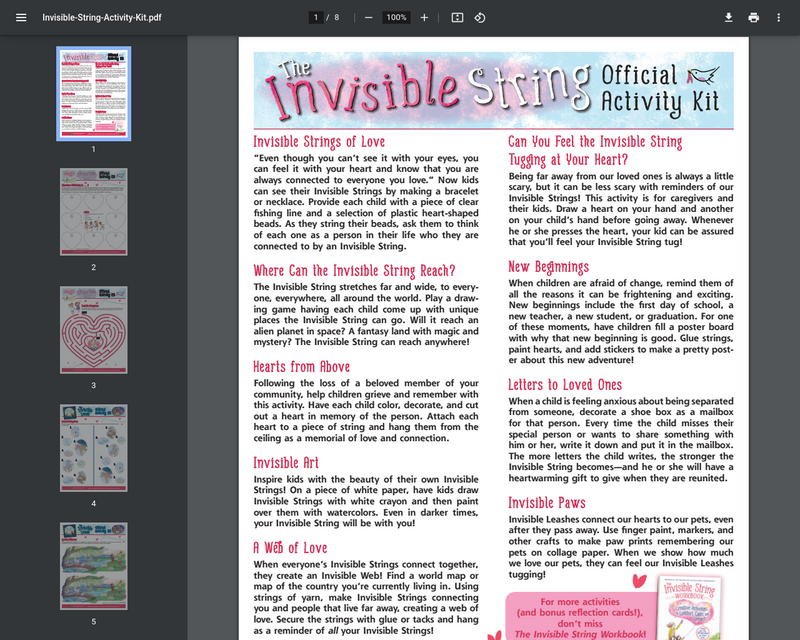 The Invisible String Activities