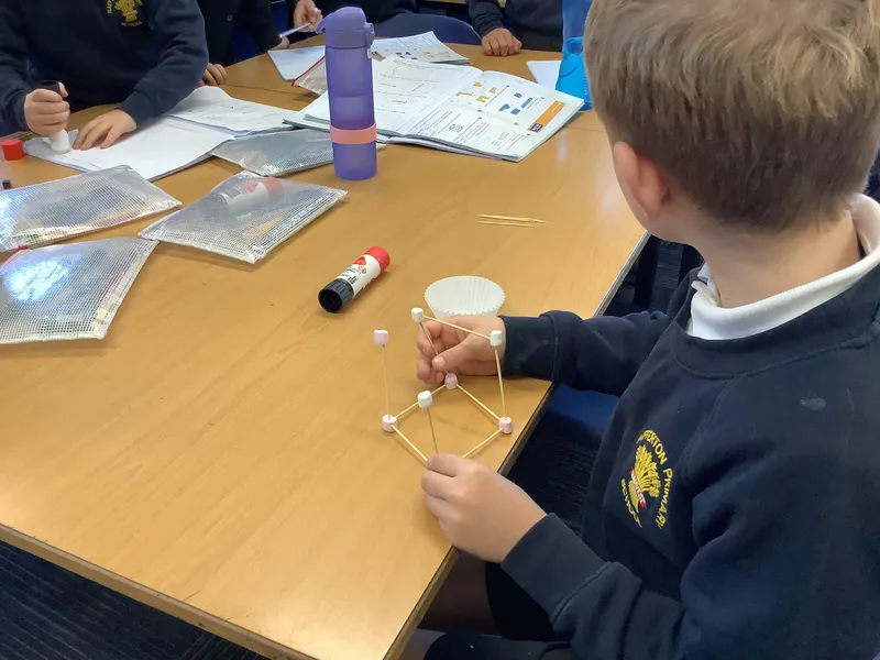 Swallows have enjoyed making 3D shapes today using marshmallows and straws - image 6 Swallows have enjoyed making 3D shapes today using marshmallows and straws - image 6