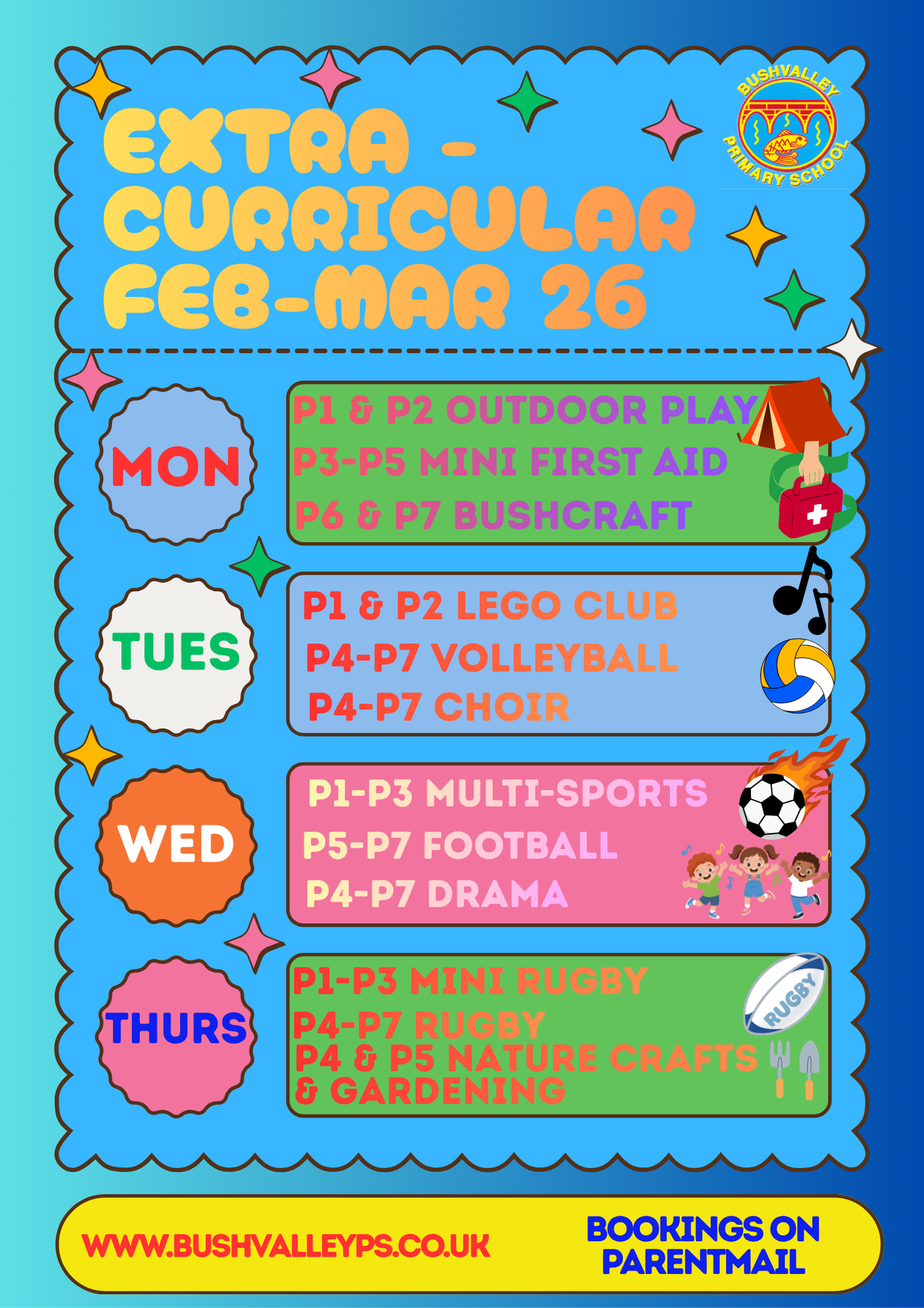 Extra-Curricular Activities Feb-March 26