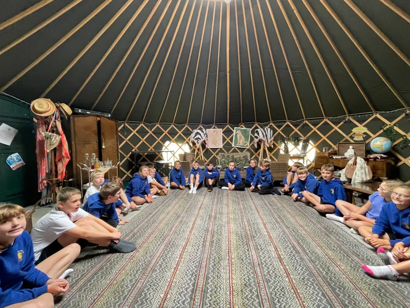 We visited the yurt to talk about our aspirations as part of circle time - image 1 We visited the yurt to talk about our aspirations as part of circle time - image 1