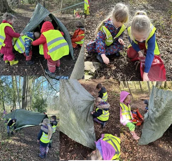 Spring 2023 - March 22nd - Acorns - Flower, Towers, Tarp (with tea!) - Round Robin Session 3 - image 4 Spring 2023 - March 22nd - Acorns - Flower, Towers, Tarp (with tea!) - Round Robin Session 3 - image 4