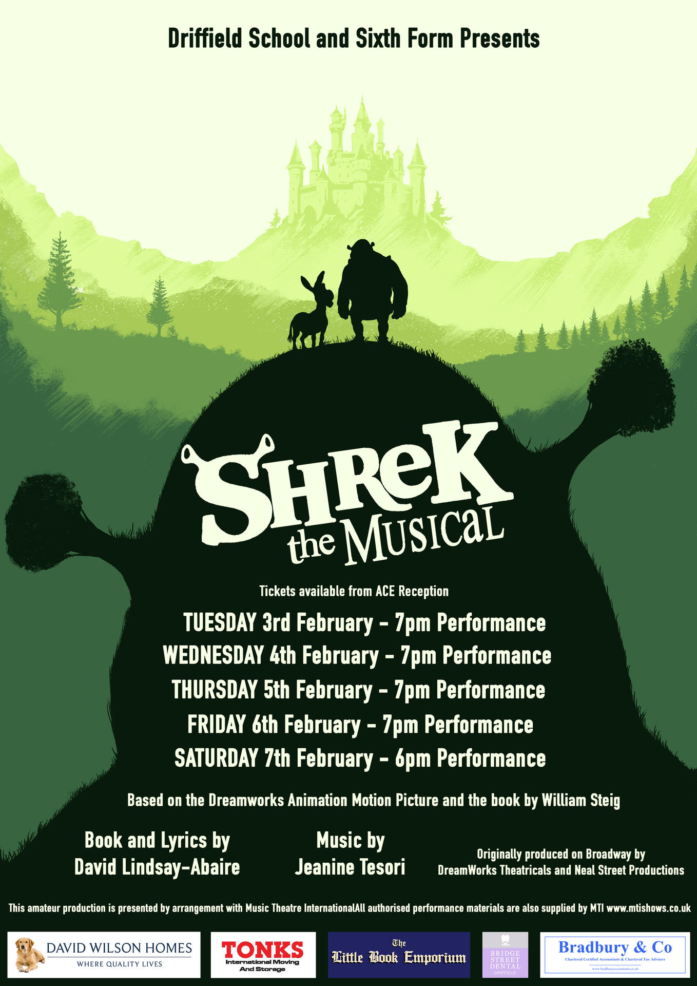 Shrek - The Musical at Driffield School