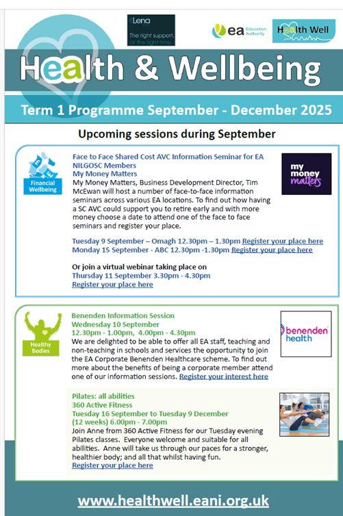 Health & Wellbeing Newsletter Term 1 2025
