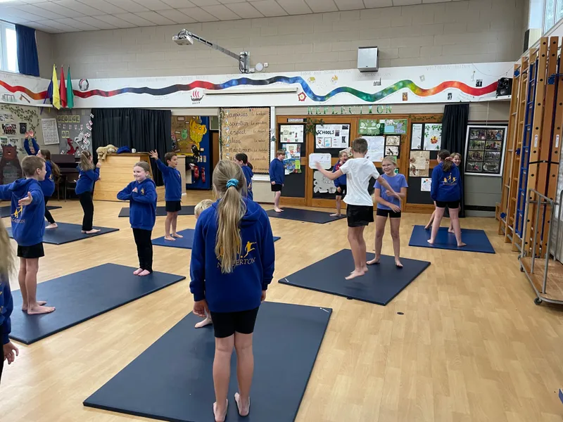 In PE today, we built on work from last week and developed mirrored balances - image 6 In PE today, we built on work from last week and developed mirrored balances - image 6