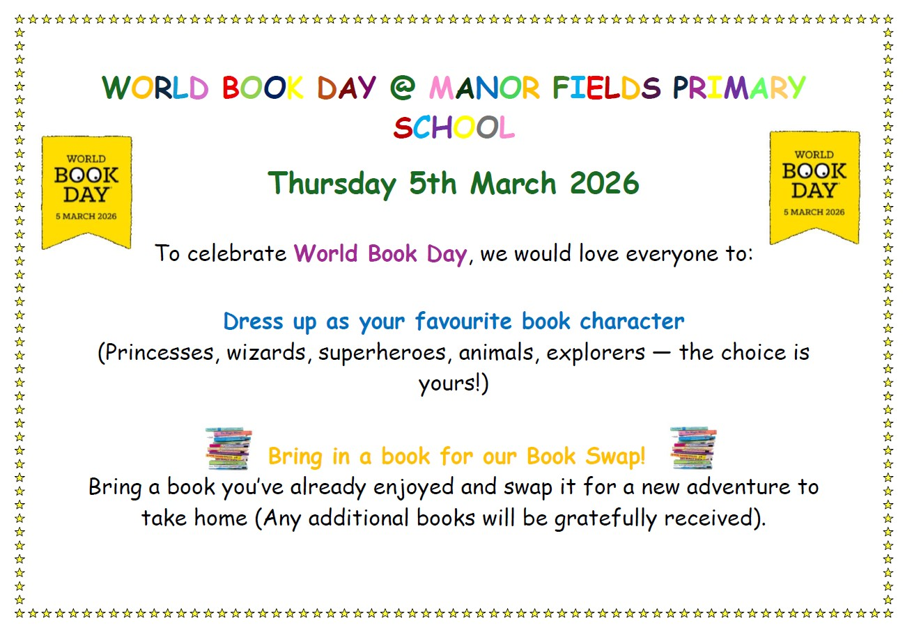 World Book Day Thursday 5th March 2026