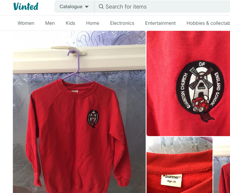 Pre-loved items can be bought from the playground or from Vinted