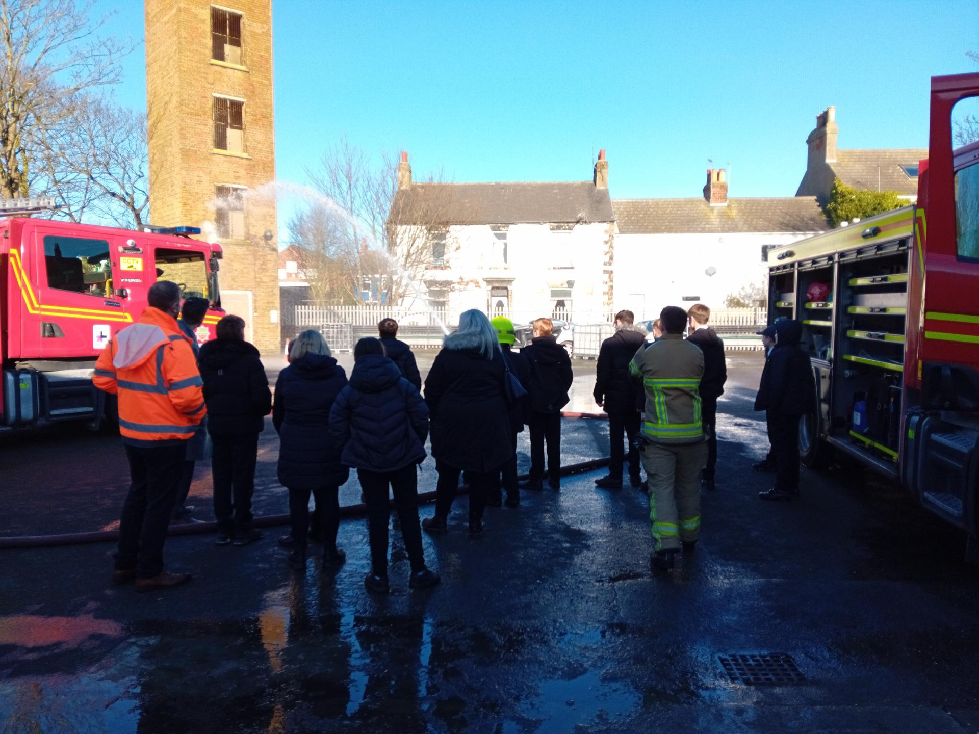 Fire safety the hot topic of conversation during station visit