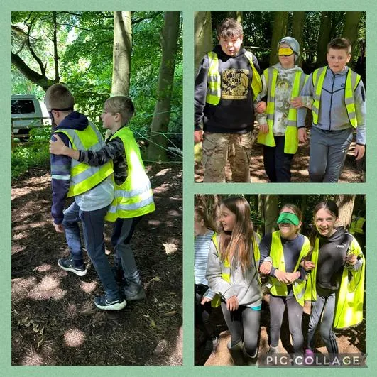 Summer 2024 - 8th July - Y6 Hackness and Wykeham Forest School Day - Spiders’ Webs; Whittling; Tea and S’mores; Blindfold Game; Shelter Building; Forest Games - image 6 Summer 2024 - 8th July - Y6 Hackness and Wykeham Forest School Day - Spiders’ Webs; Whittling; Tea and S’mores; Blindfold Game; Shelter Building; Forest Games - image 6