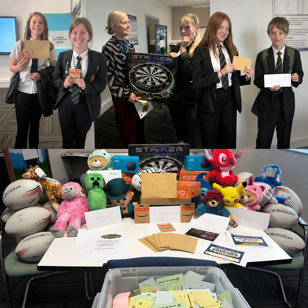 Students rewarded in annual Door to Draw attendance prize draw