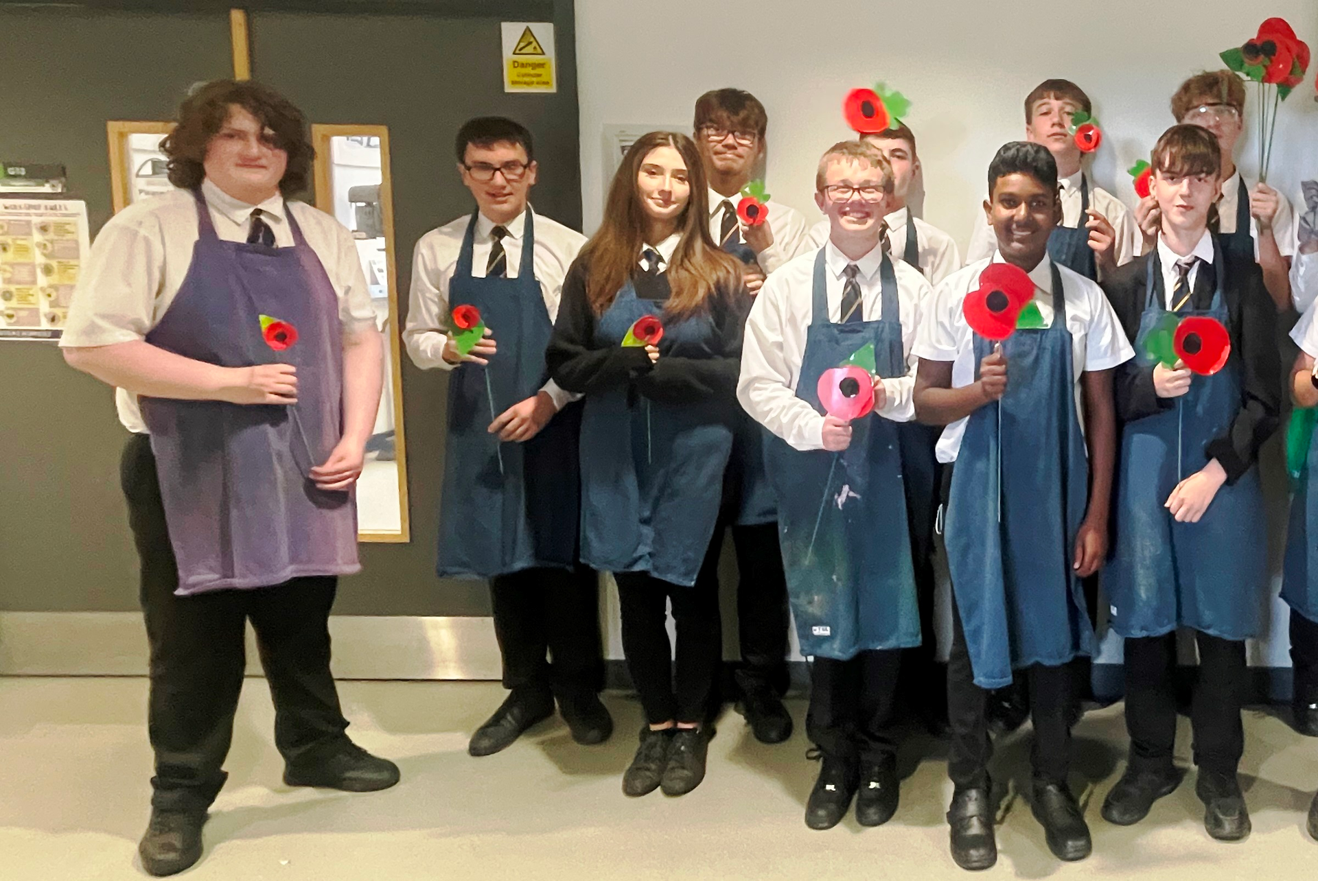 Remembrance at Withernsea High School 