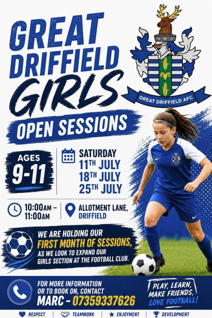 Great Driffield Girls Open Sessions