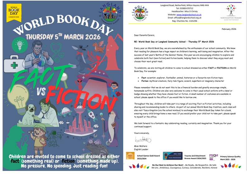 World Book Day 5th March 2026