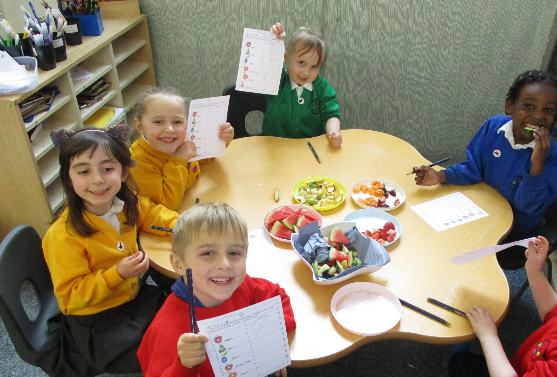 The Very Hungry Cateripllar Fruit Tasting in Penguins