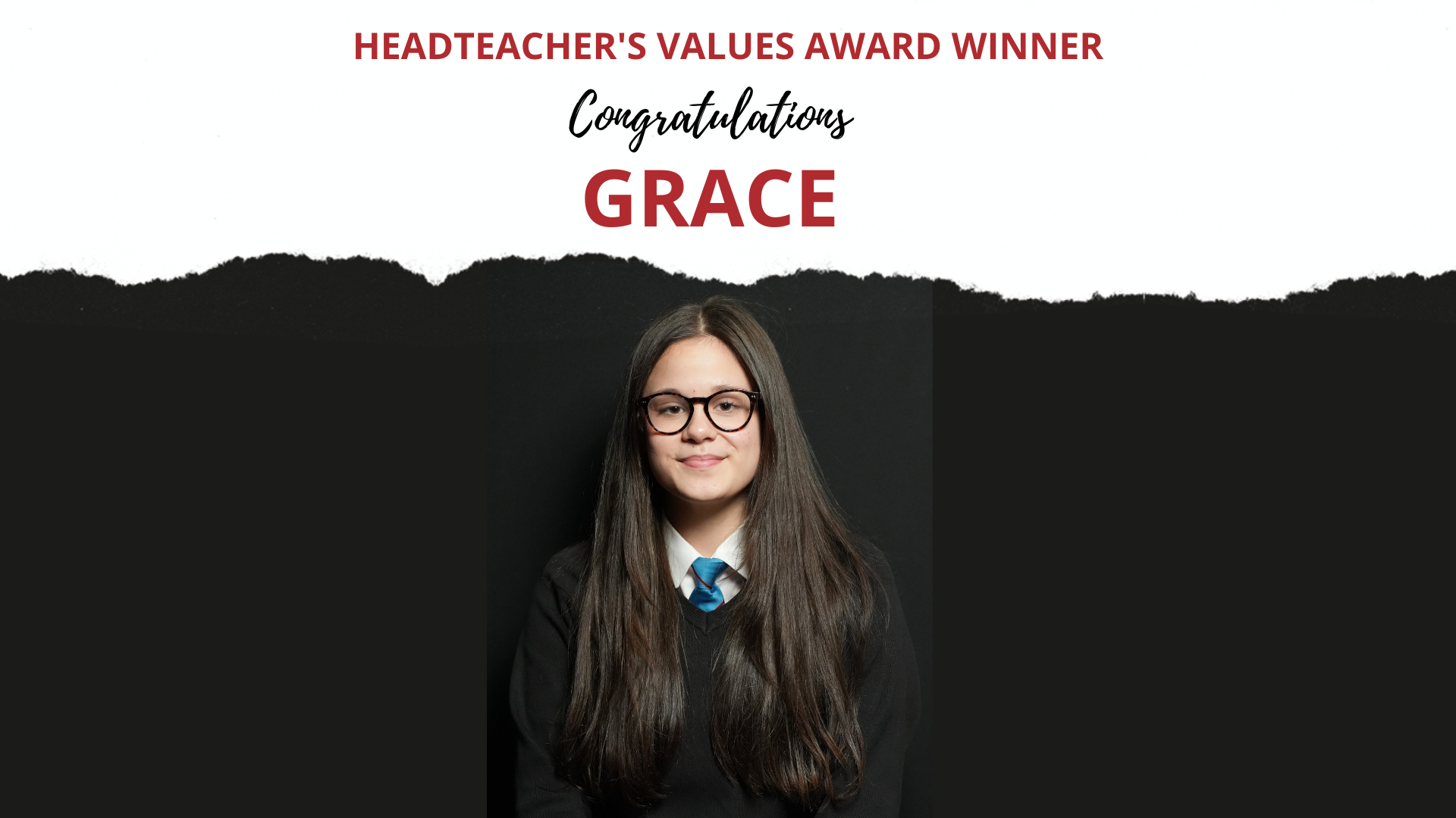 THE HEADTEACHER’S CREDIT VALUES AWARD WAS PRESENTED TO&nbsp;GRACE&nbsp;CLEMENT&nbsp;IN YEAR&nbsp;10&nbsp;