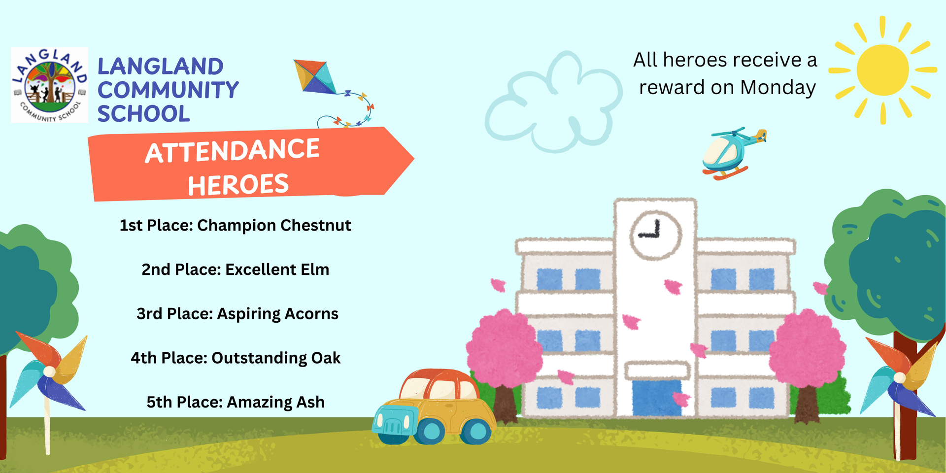 This week's Attendance Heroes 24.04.26