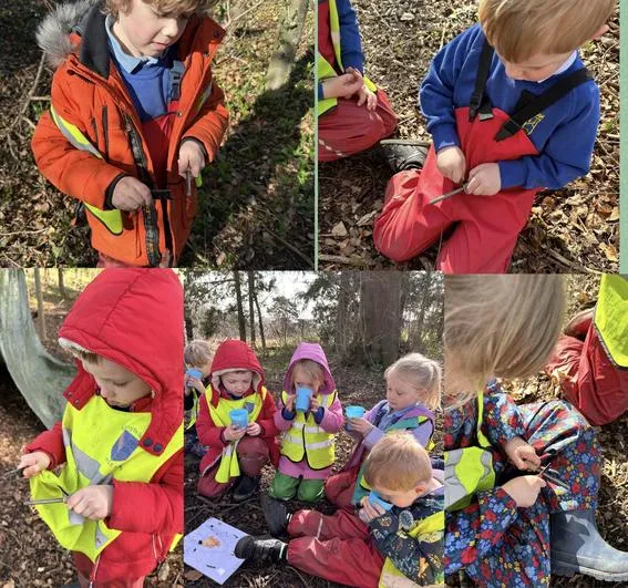 Spring 2023 - March 22nd - Acorns - Flower, Towers, Tarp (with tea!) - Round Robin Session 3 - image 1 Spring 2023 - March 22nd - Acorns - Flower, Towers, Tarp (with tea!) - Round Robin Session 3 - image 1