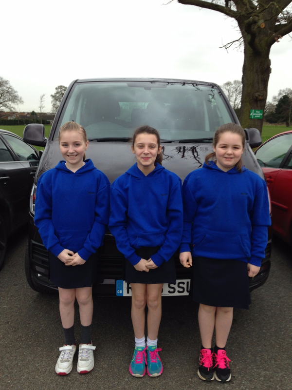 Lucy, Violet and Molly - AGT Netball Day at St Joseph's, February 2016