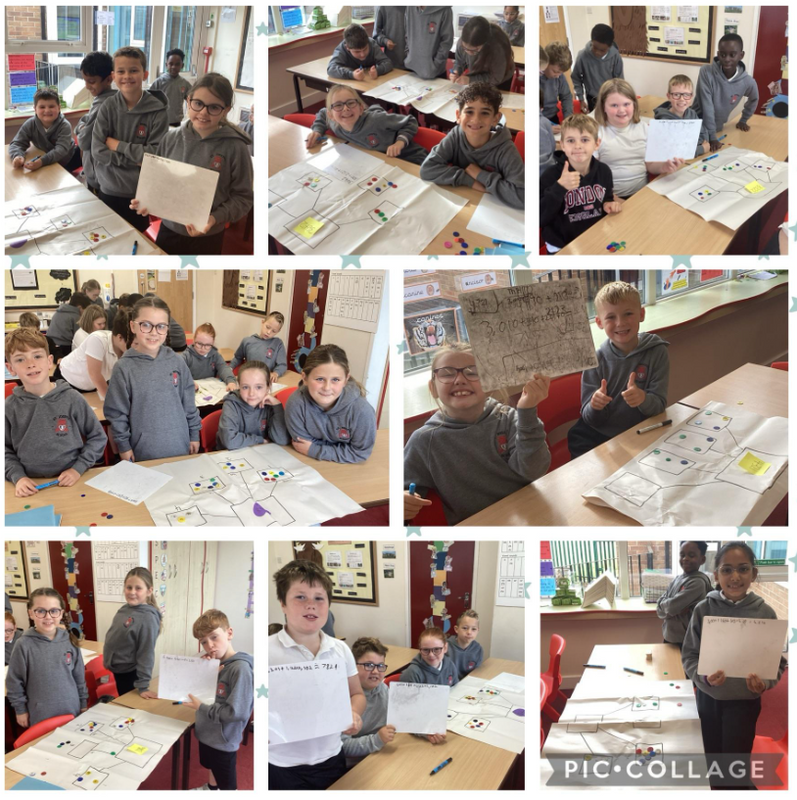 Year 4 have been working on how to partition numbers up to 10,000.