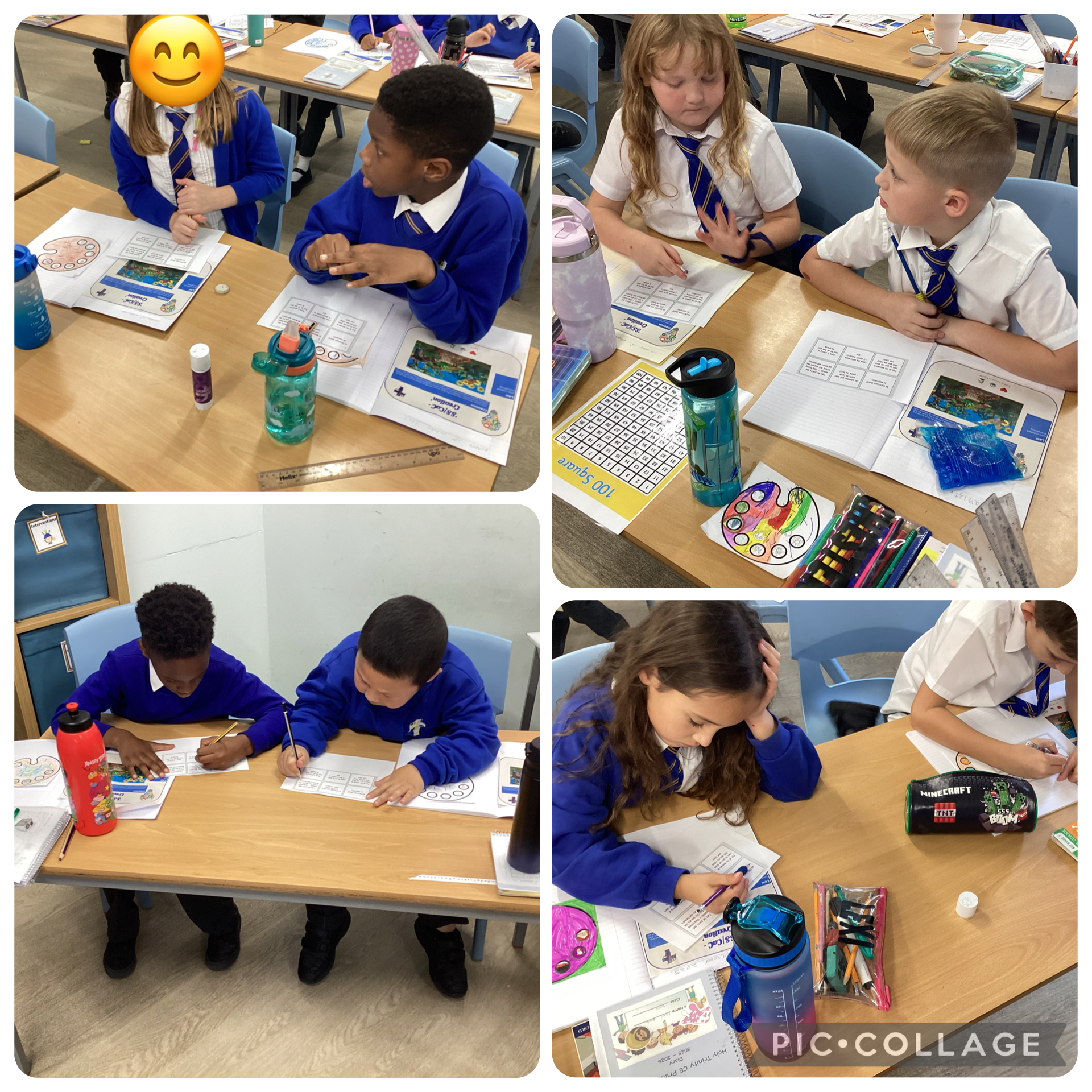 The children did some guided visualisation and we then read Genesis 1:28-30. We then looked at what God meant by this and used cards ordering them most likely to least likely.