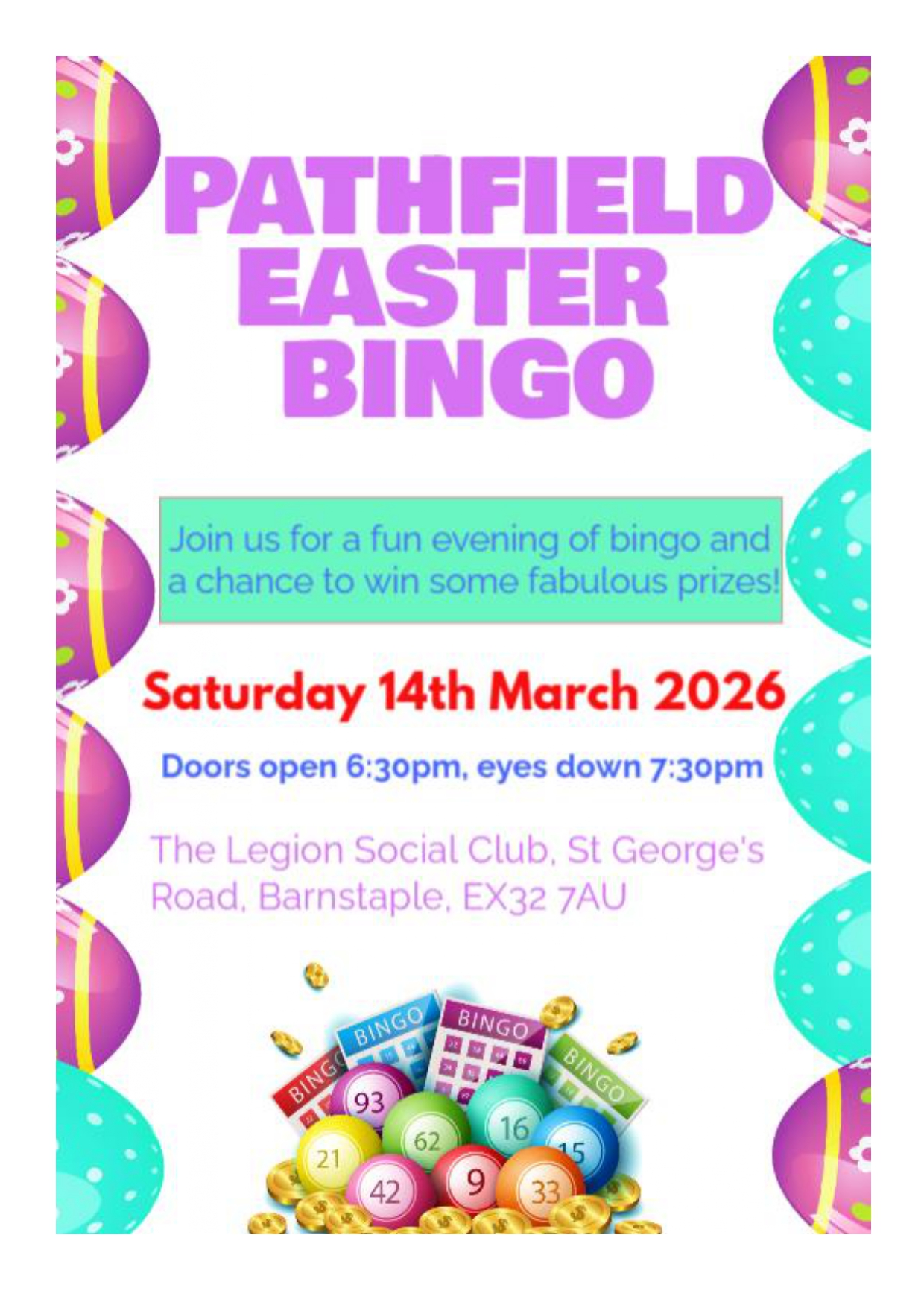 Pathfield PTFA Easter Bingo Event