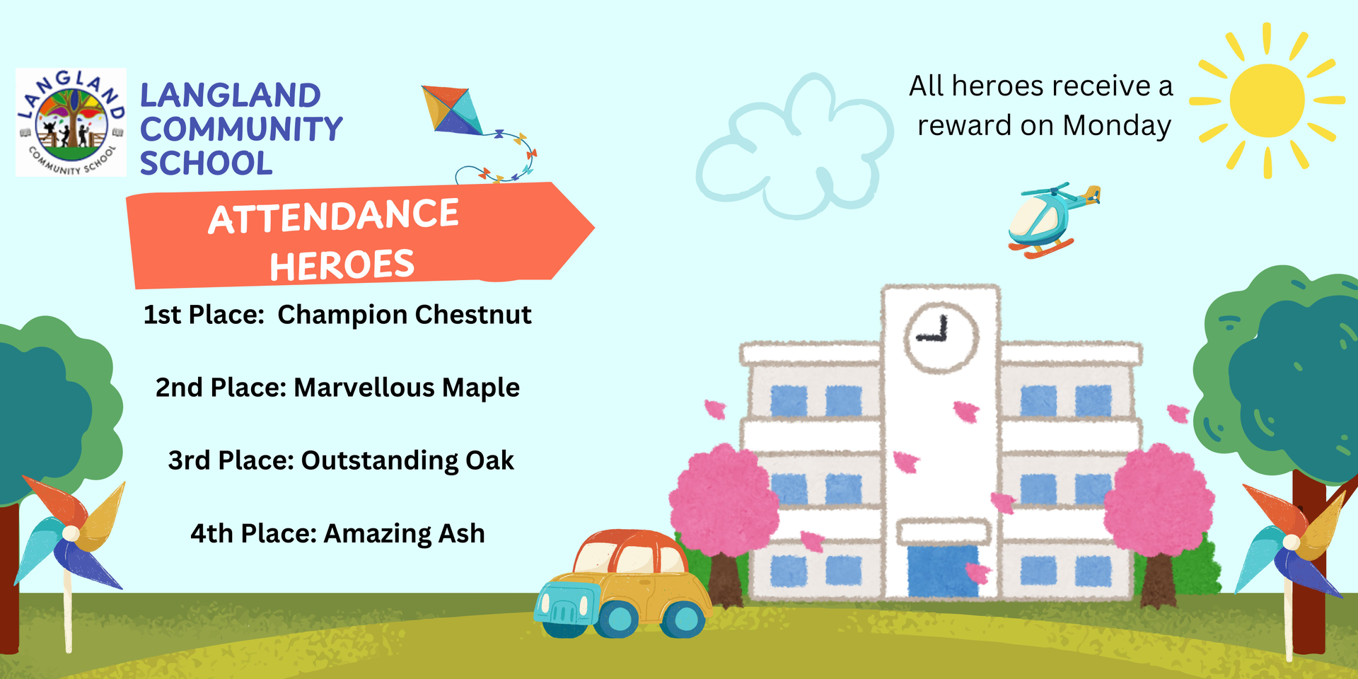 This week's Attendance Heroes 16.01.26