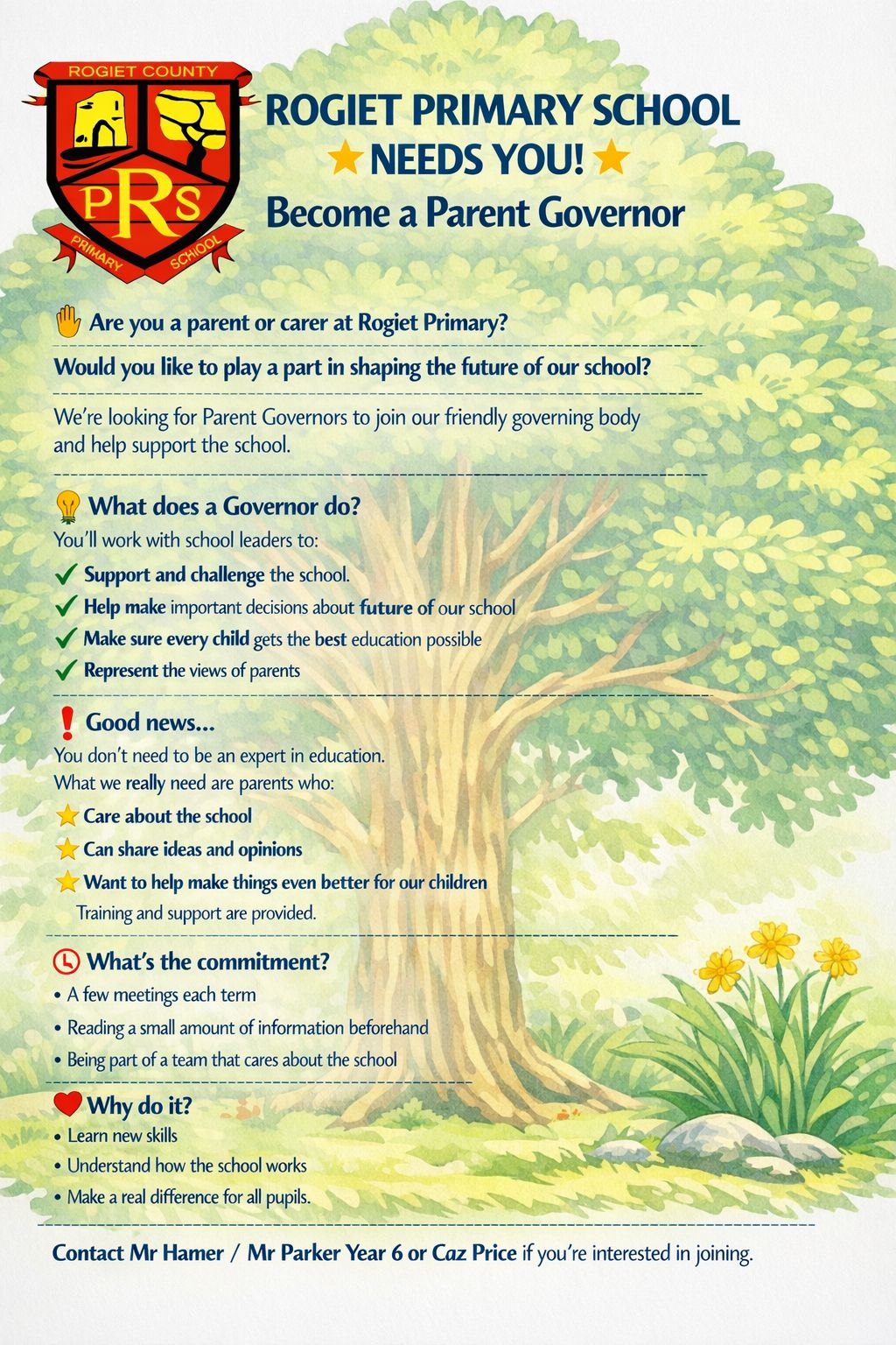 Would you like to be a Rogiet Governor?