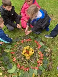 Wrens enjoying knot tying, tree identification and art during Forest school - image 3 Wrens enjoying knot tying, tree identification and art during Forest school - image 3