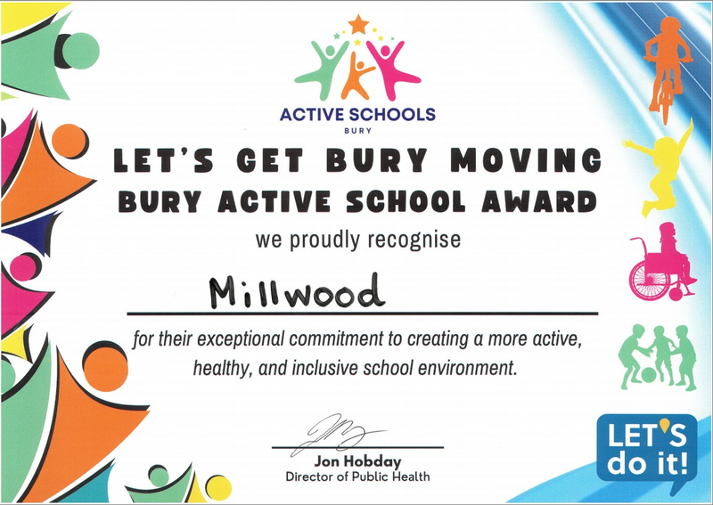 Active School in Bury Award - Summary of Achievement