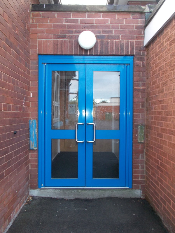 This is where you enter and leave school.