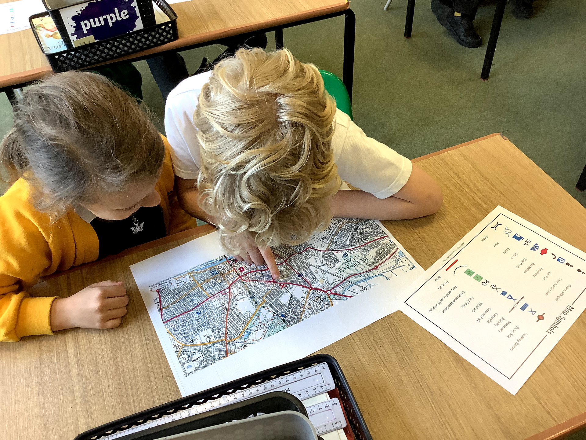 Mapwork and fractions in Woodpeckers