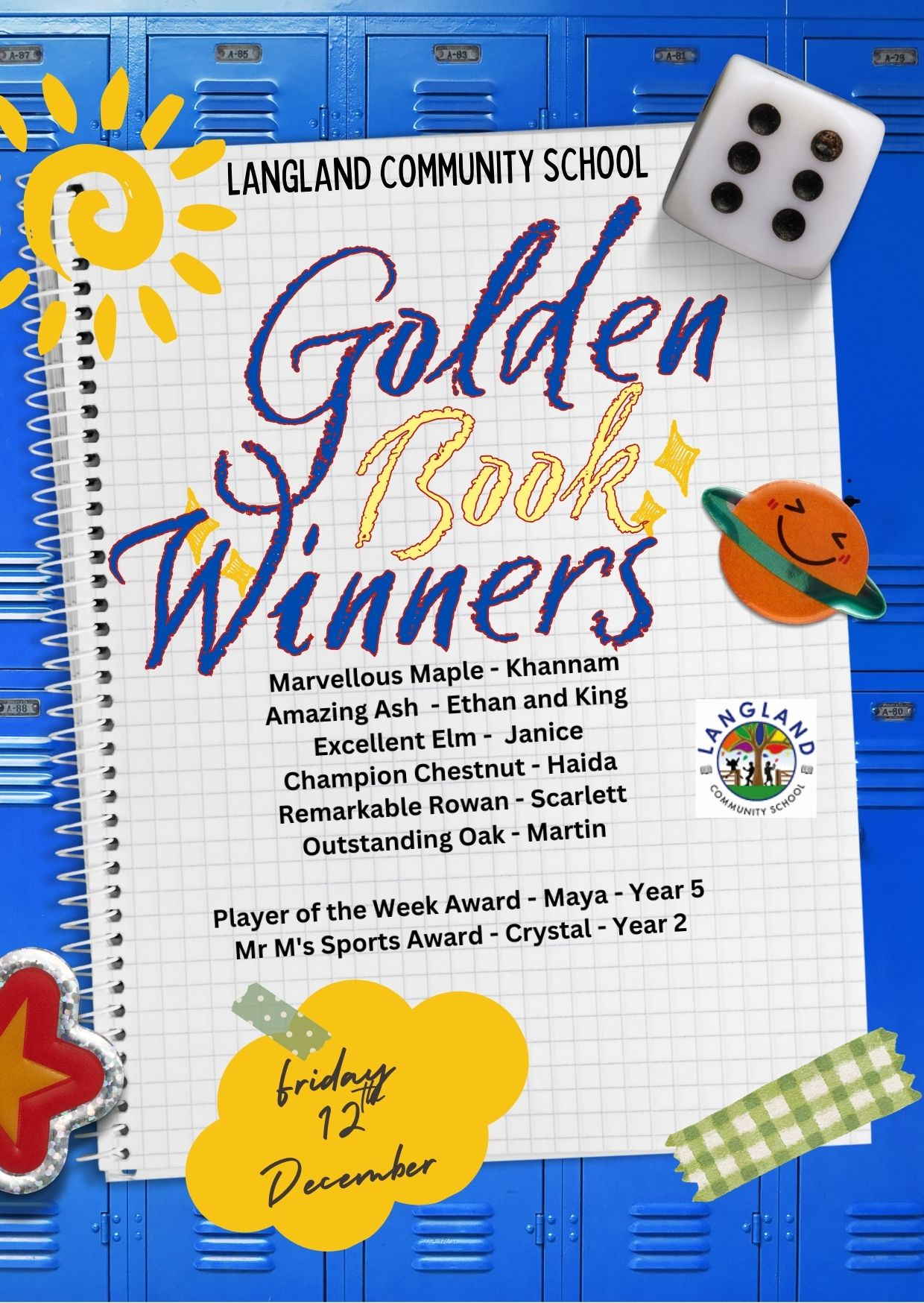 This week's Golden Book Winners 12.12.25
