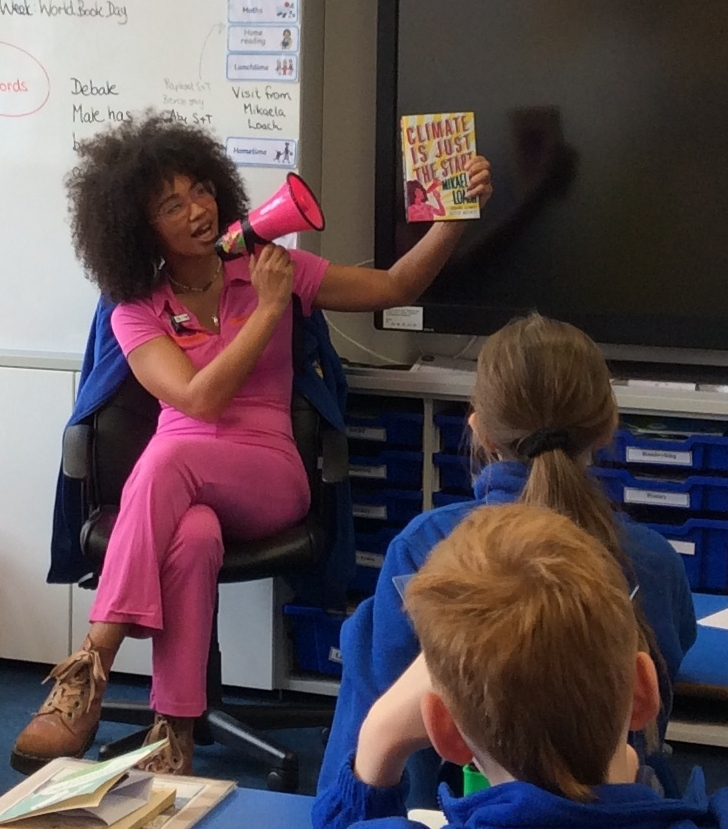 Mikaela Loach visits for a book reading