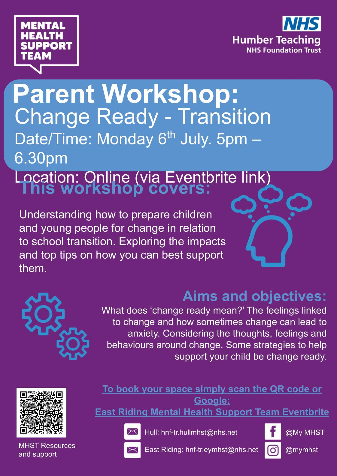 Online Parent Workshop - Transitioning from year 6 to year 7