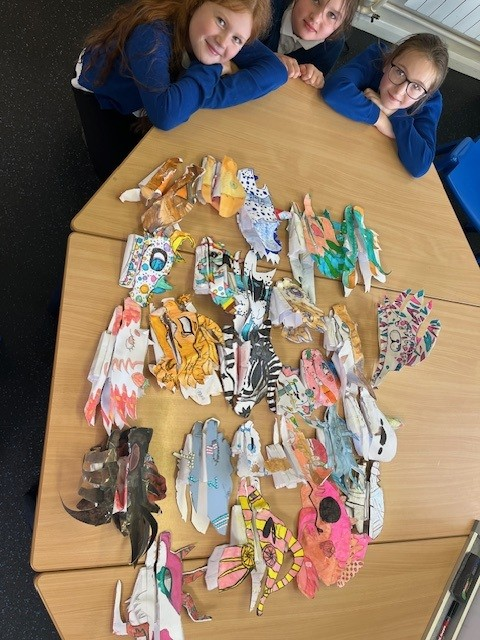 Our Y5 Girls Bring Their Paper Dragons to Life!