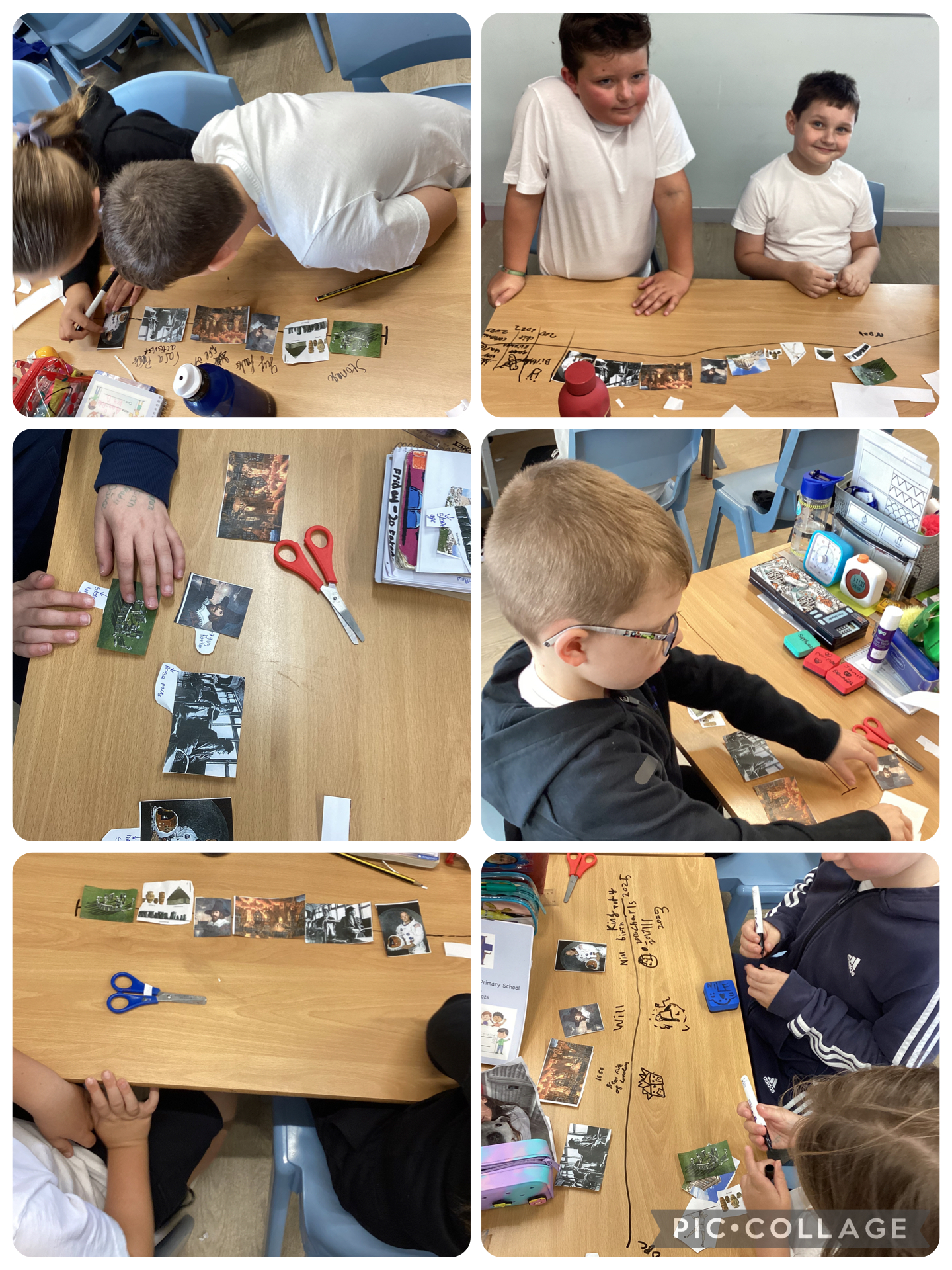 In Year 4, we explored what we already know about the past. Using picture prompts, we recalled learning from previous years and identified different historical periods such as the Stone Age and Ancient Greece. Working in pairs, we shared our knowledge and some of us organised events into a timeline.