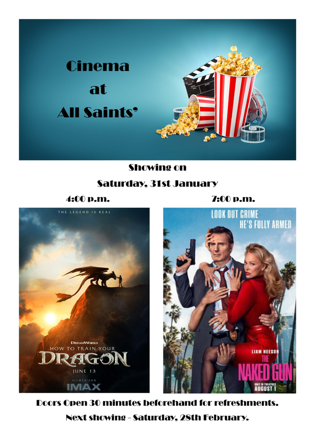 Next Cinema Showing at All Saints' Church Driffield