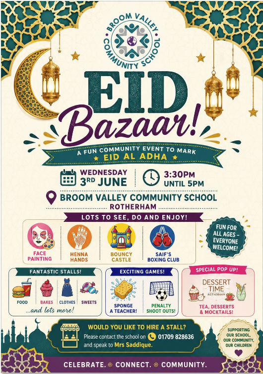 Eid Bazaar June 3rd 2026 - All Welcome