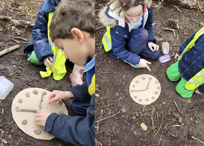 Spring 2023 - March 29th - Acorns - Forest Maths (measuring, time and shapes) and Easter Story Eggs - image 4 Spring 2023 - March 29th - Acorns - Forest Maths (measuring, time and shapes) and Easter Story Eggs - image 4