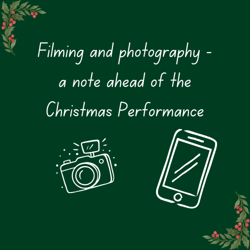 Filming and Photography Notice 