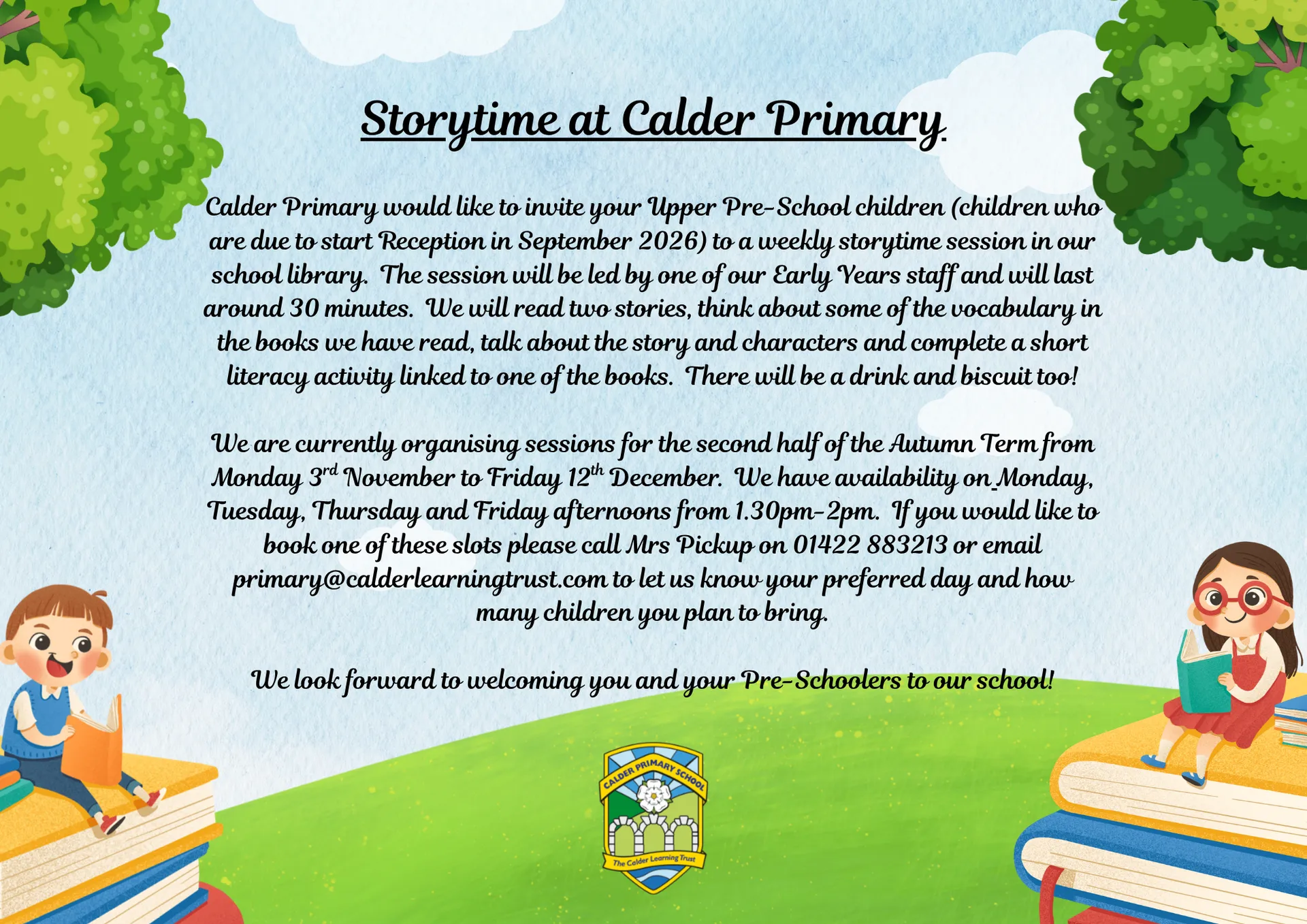Reception Admissions  - image 1