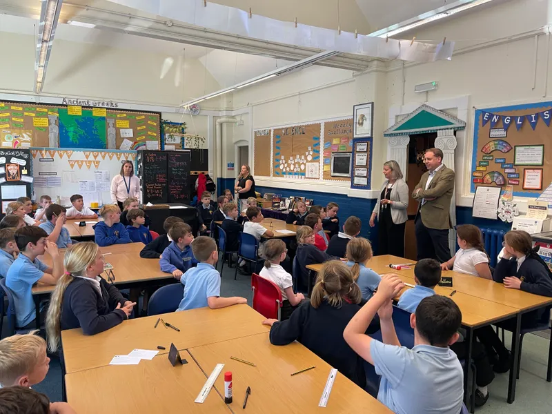 On Tuesday we were visited by local MP Charlie Dewhirst who spoke to us about what it was like to be in parliament - image 2 On Tuesday we were visited by local MP Charlie Dewhirst who spoke to us about what it was like to be in parliament - image 2